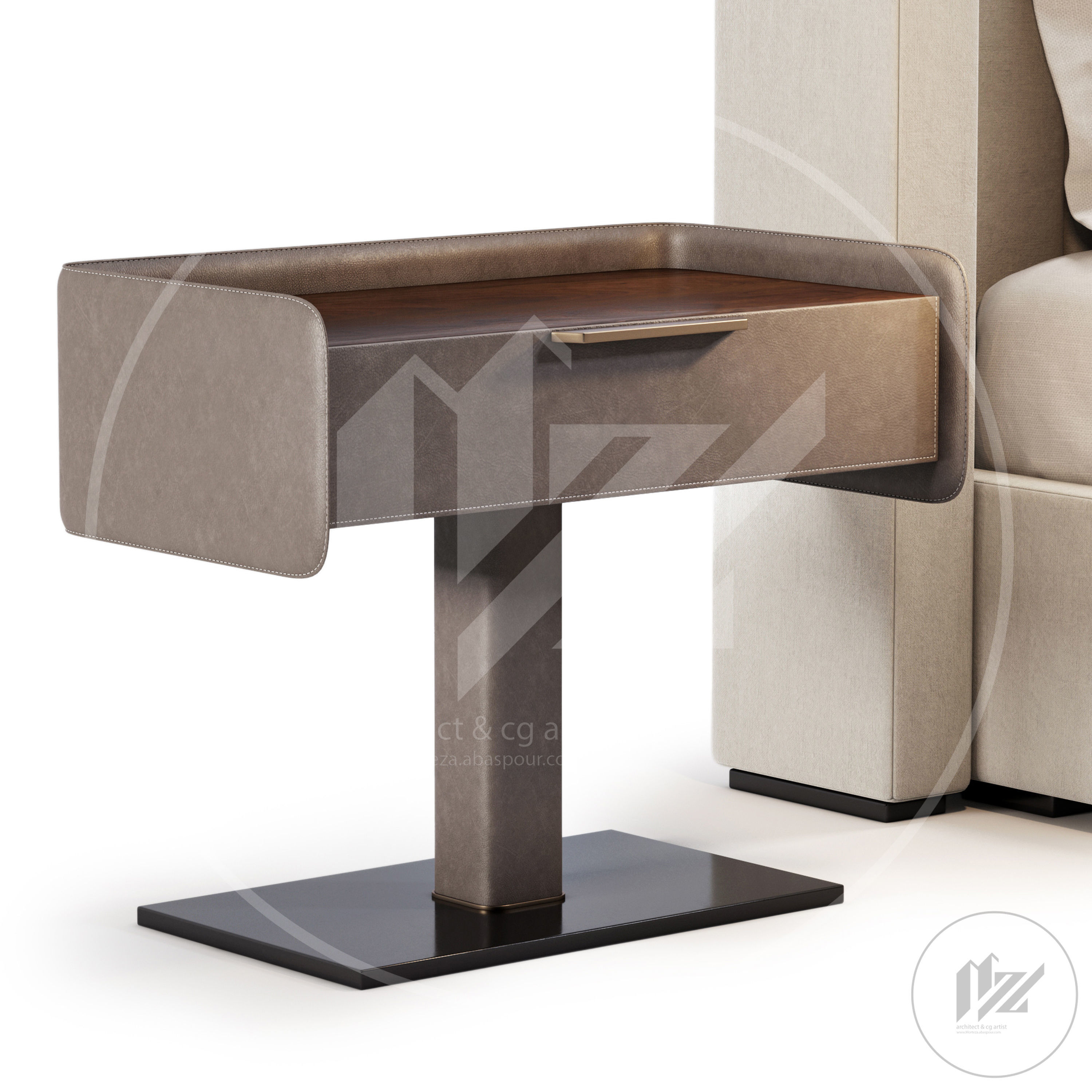 MODENA FABRIC VERTICAL Bed NO2 3D model_3