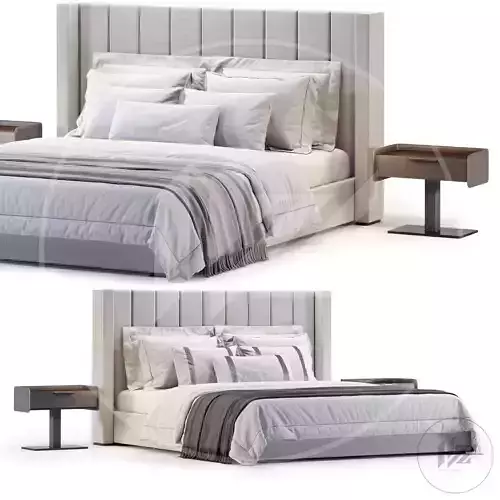 MODENA FABRIC VERTICAL Bed NO2 3D model