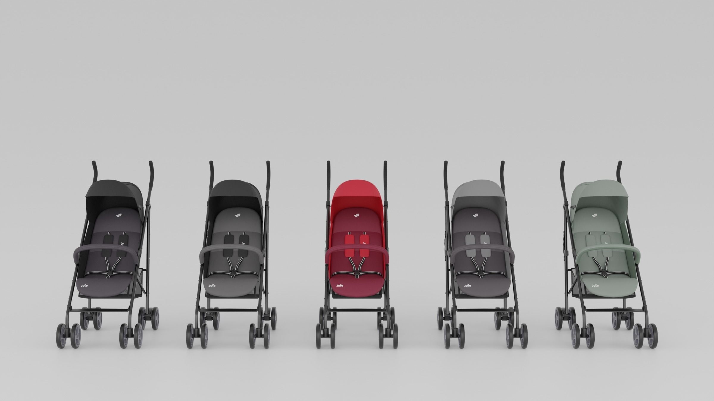 Joie Nitro LX Strollers for Babies Collection  S Low-poly 3D model_2