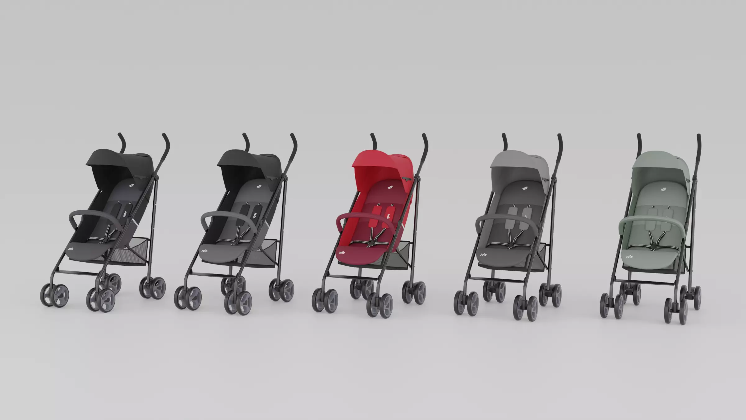 Joie Nitro LX Strollers for Babies Collection  S Low-poly 3D model_0