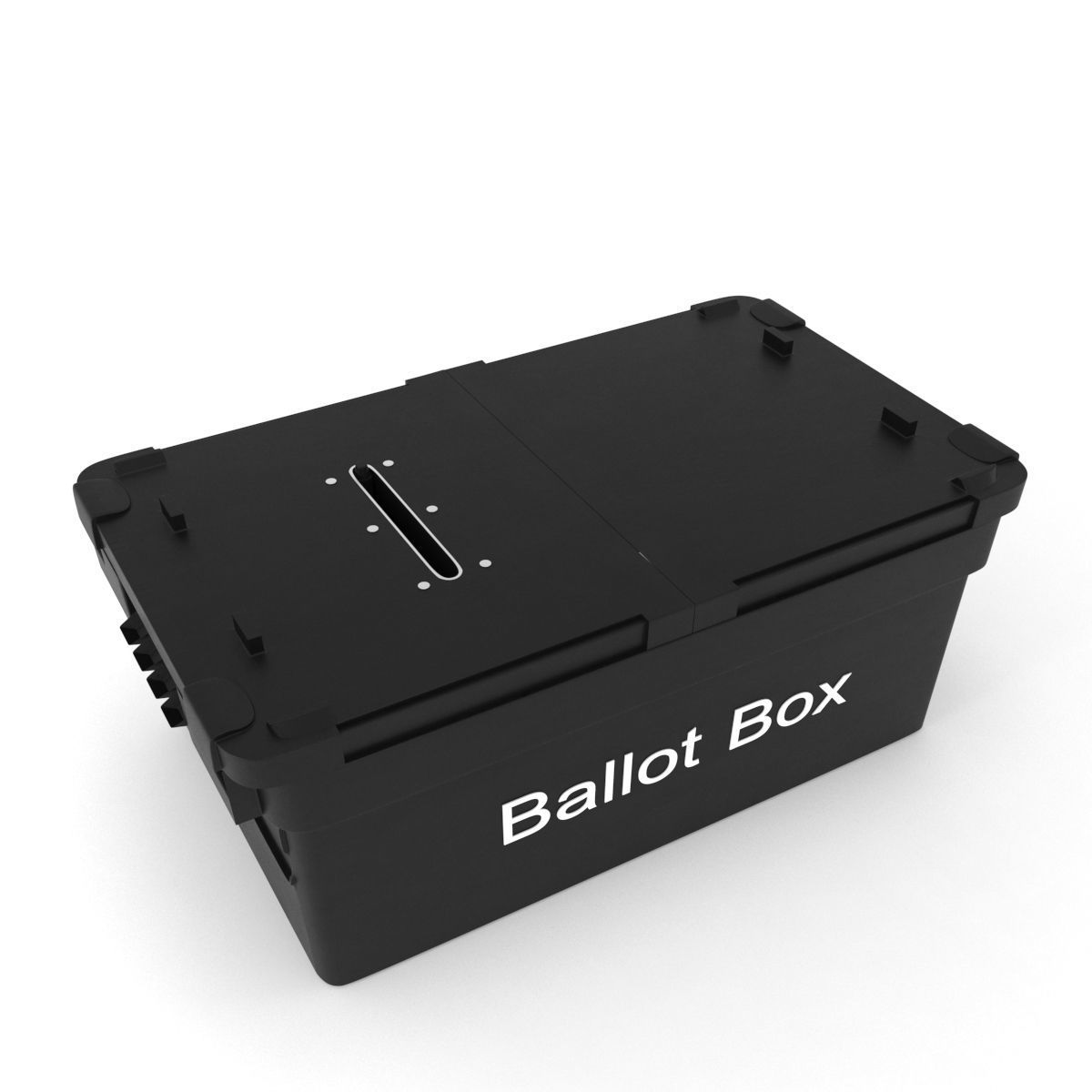 modern ballot box Low-poly 3D model_5