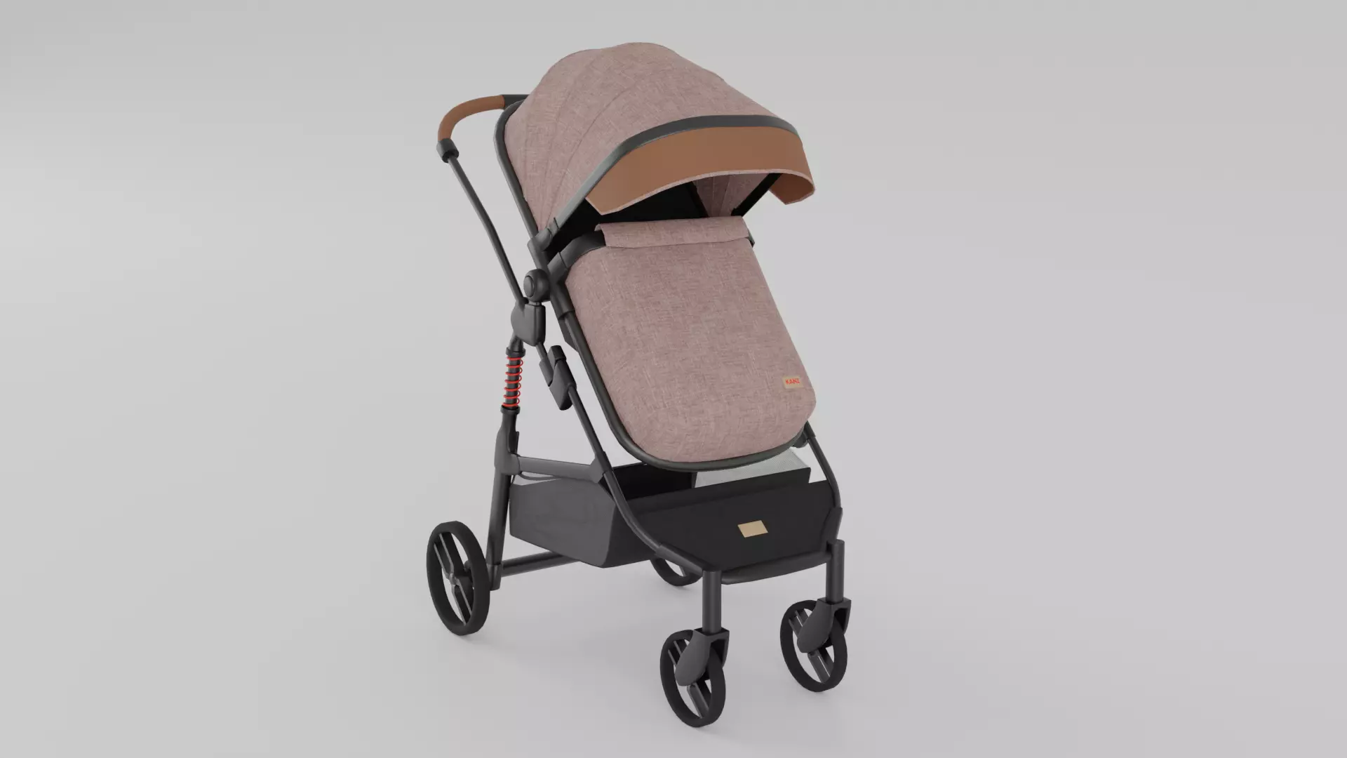 Kanz D-GO Baby Stroller K Low-poly 3D model
