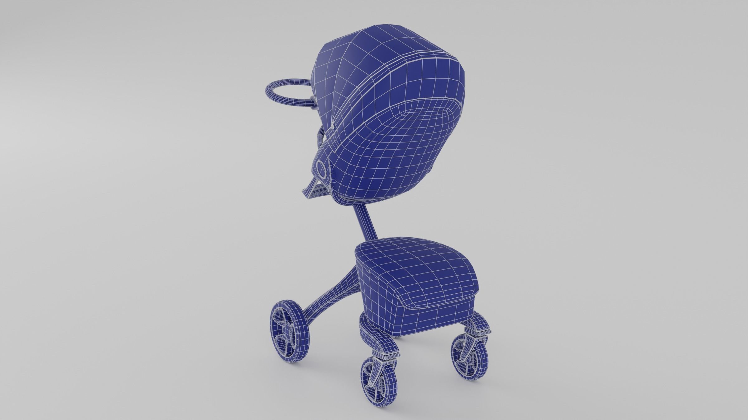 Stokke Xplory X Baby Strollers  Collection 4 Colours S Low-poly 3D model_17