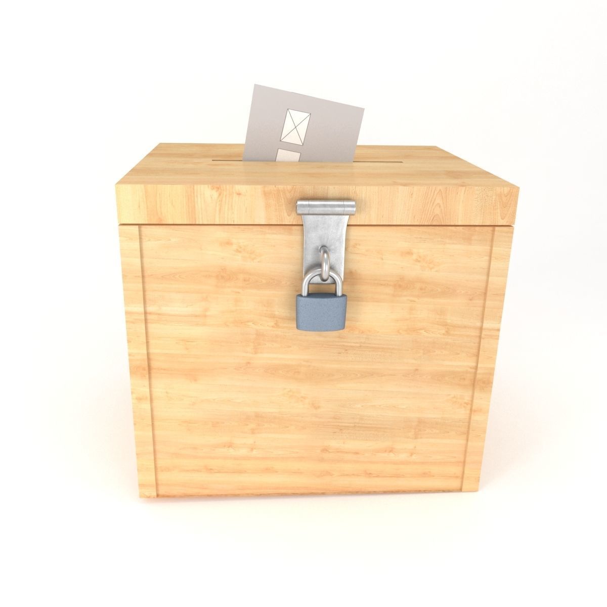 VOTE BOX 3D MODEL Low-poly 3D model_1