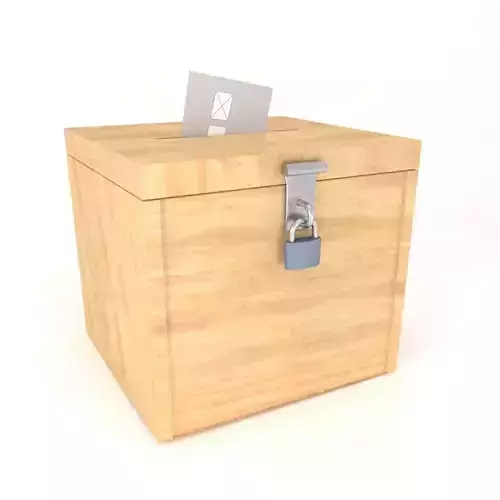 VOTE BOX 3D MODEL Low-poly 3D model