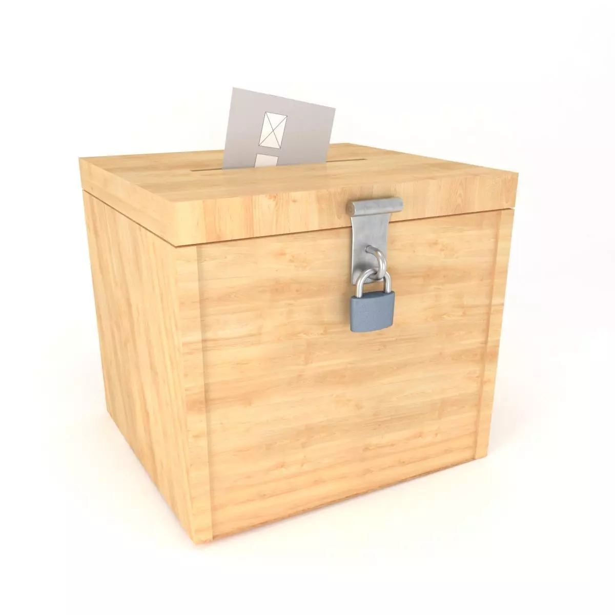 VOTE BOX 3D MODEL Low-poly 3D model_0