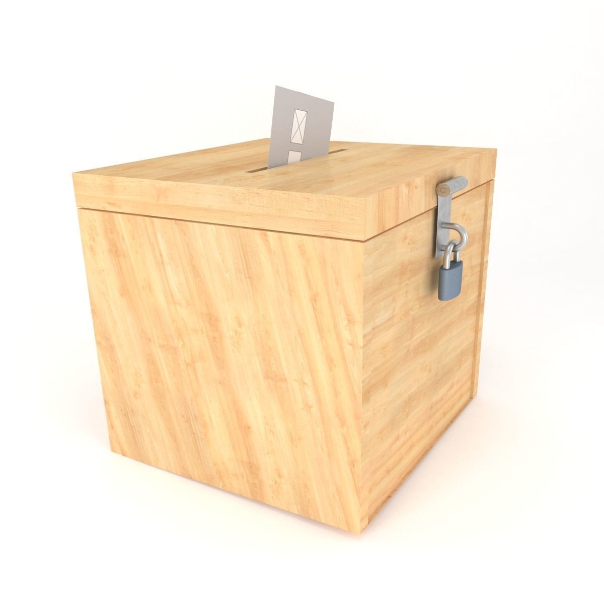 VOTE BOX 3D MODEL Low-poly 3D model_2