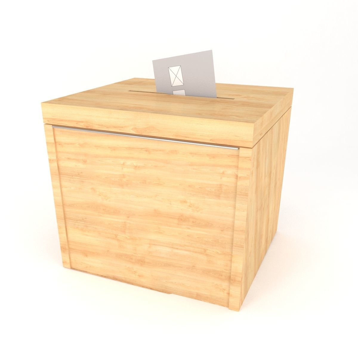 VOTE BOX 3D MODEL Low-poly 3D model_3