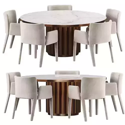 Potocco Lars cb2 dining table set