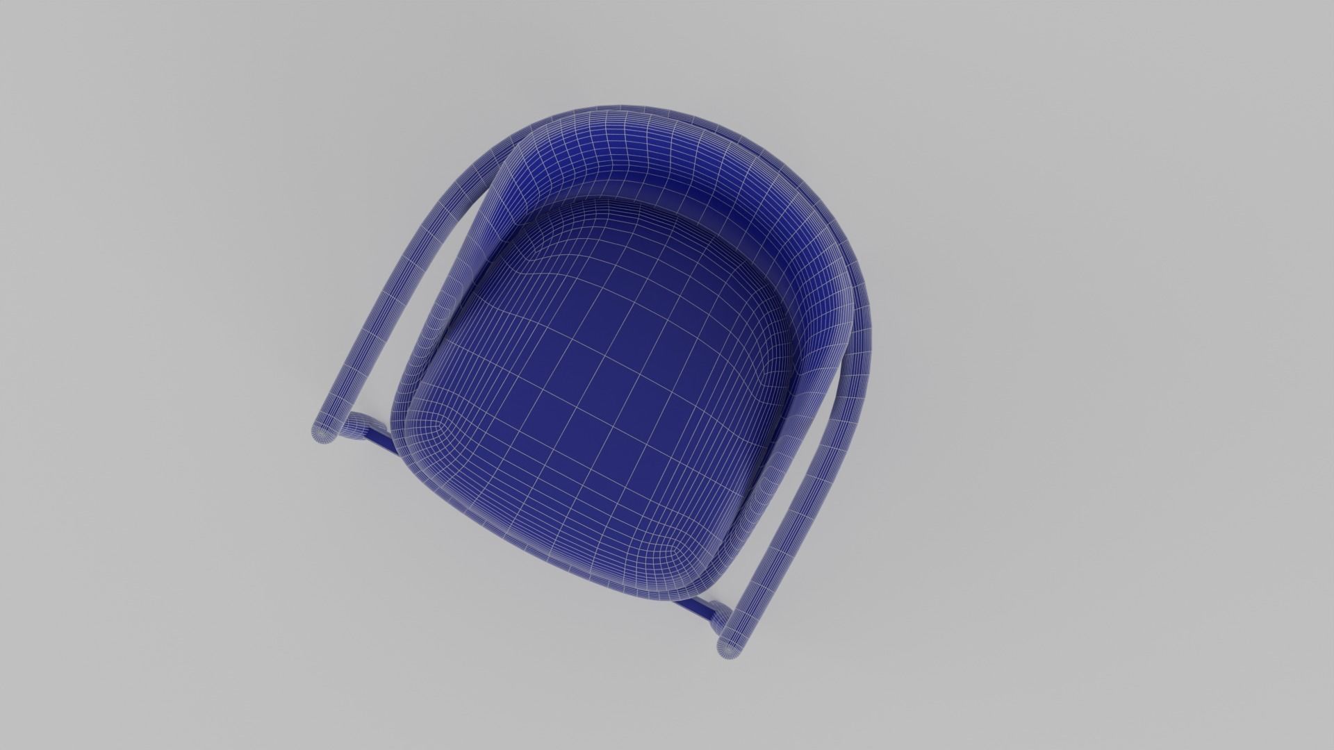 Armchair with Anthracite Grey Color Fabric S Low-poly 3D model_13