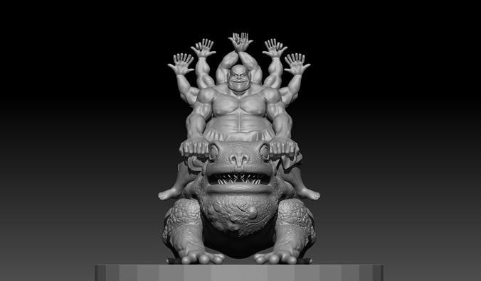 Thodanga Thodanga Raj Comics charcter 3D model