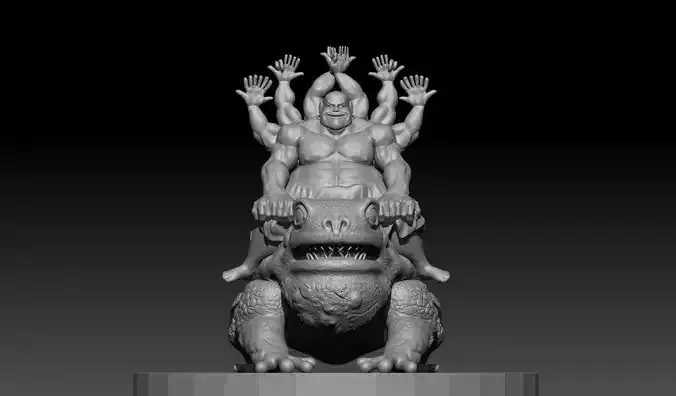 Thodanga Thodanga Raj Comics charcter 3D model