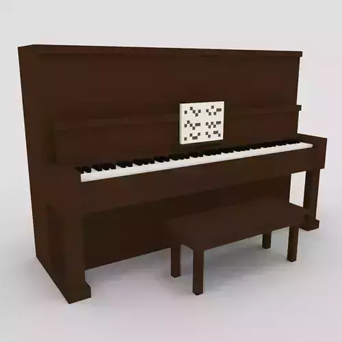 Voxel Piano with Bench