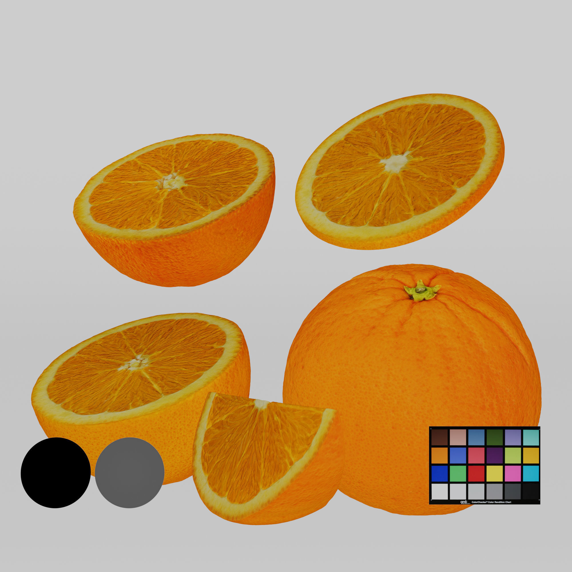 Orange 3D model_2