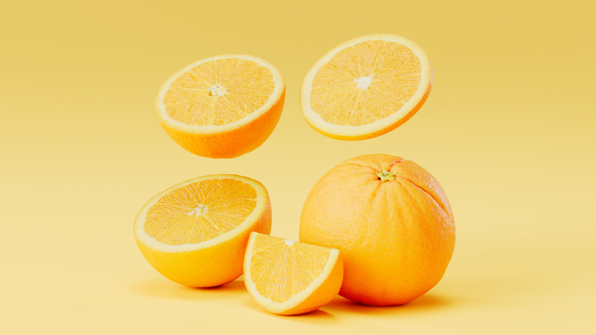 Orange 3D model_4