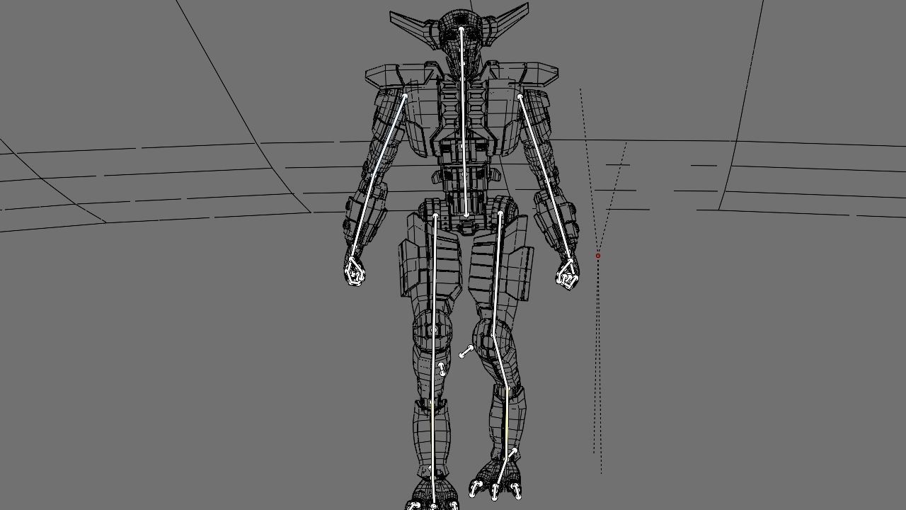 Villain robot rigged - animated character 3D model_25