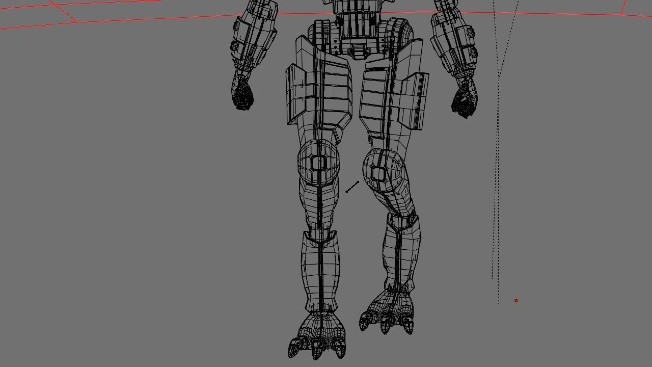 Villain robot rigged - animated character 3D model_24