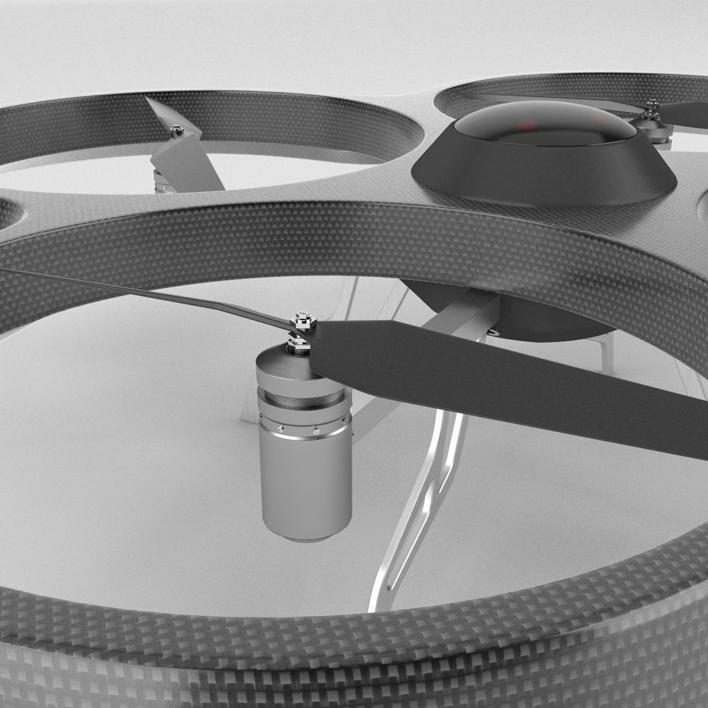 Generic Quadcopter Drone 3D model_7