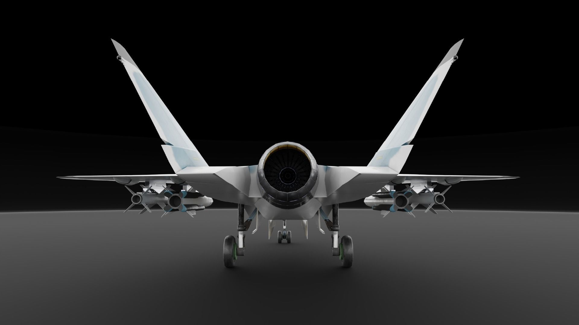 LTS Sukhoi T-75 Checkmate  Low-poly 3D model_9