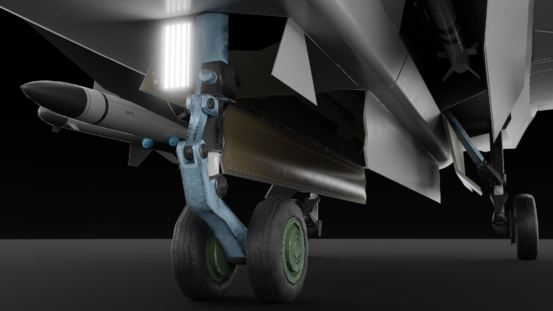 LTS Sukhoi T-75 Checkmate  Low-poly 3D model_13