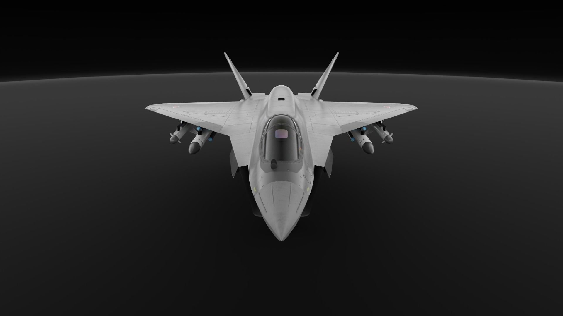 LTS Sukhoi T-75 Checkmate  Low-poly 3D model_7