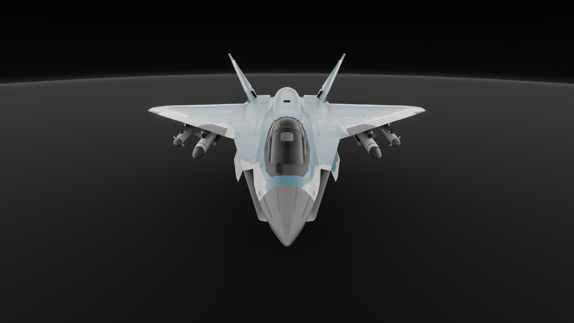 LTS Sukhoi T-75 Checkmate  Low-poly 3D model_6