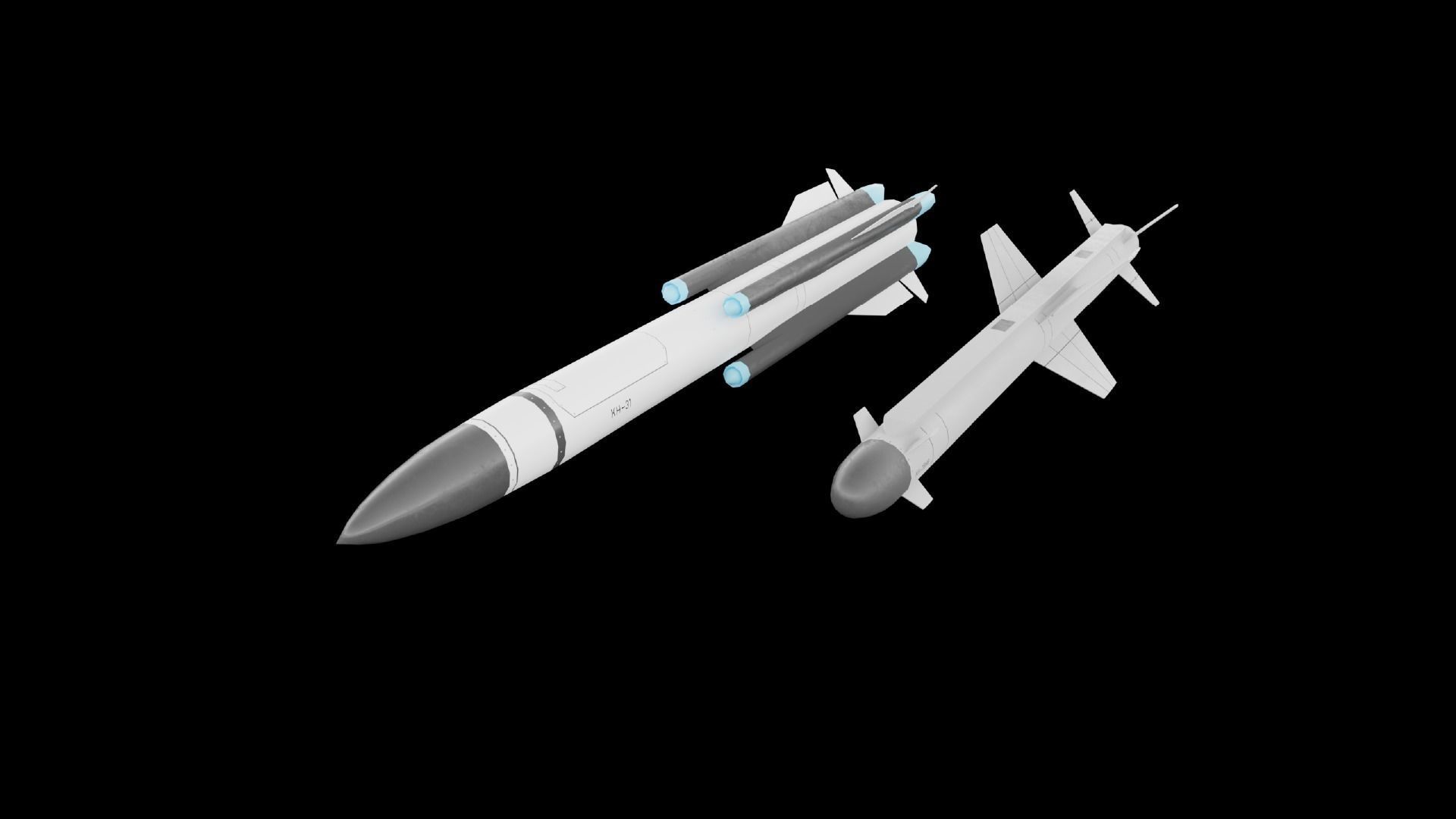 LTS Sukhoi T-75 Checkmate  Low-poly 3D model_18