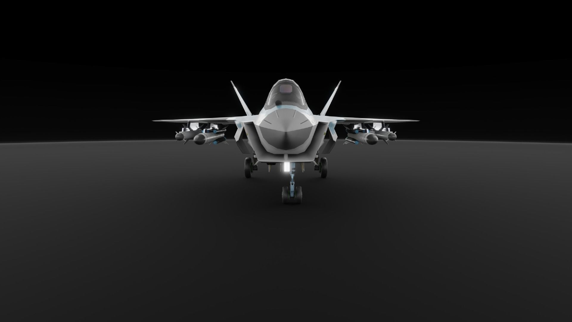 LTS Sukhoi T-75 Checkmate  Low-poly 3D model_8