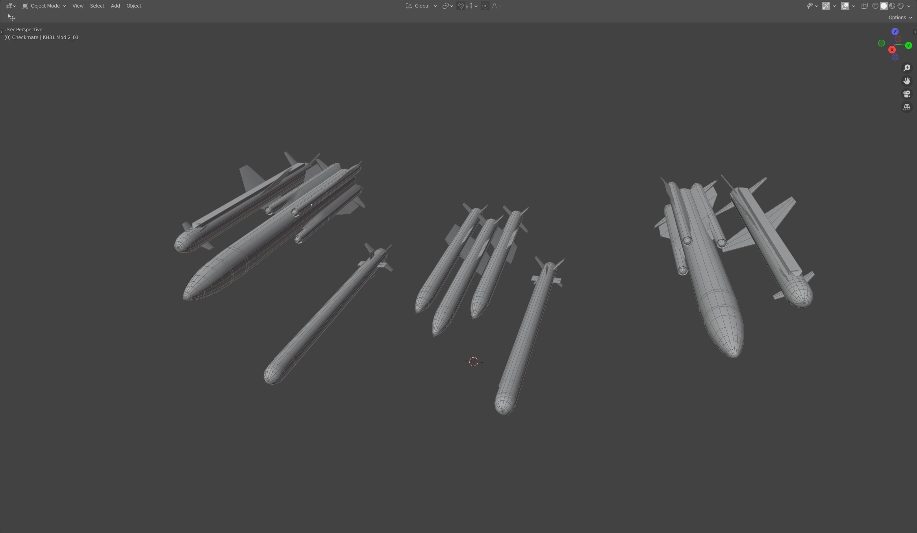 LTS Sukhoi T-75 Checkmate  Low-poly 3D model_28