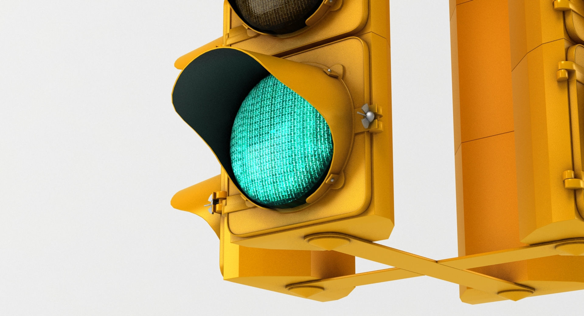 Hanging Traffic Light 3D model_2