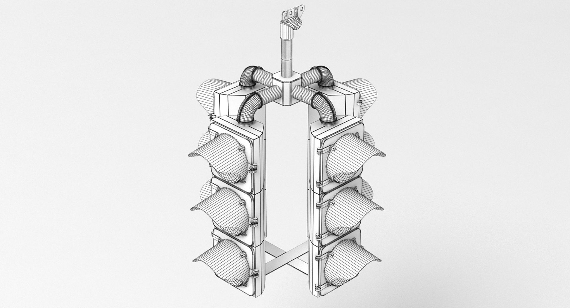 Hanging Traffic Light 3D model_14