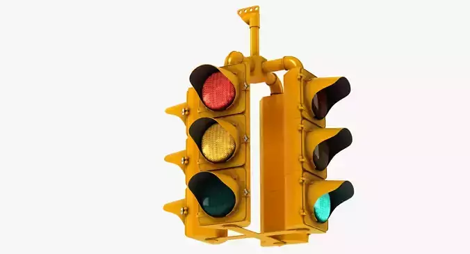 Hanging Traffic Light 3D model Hanging Traffic Light 3D model