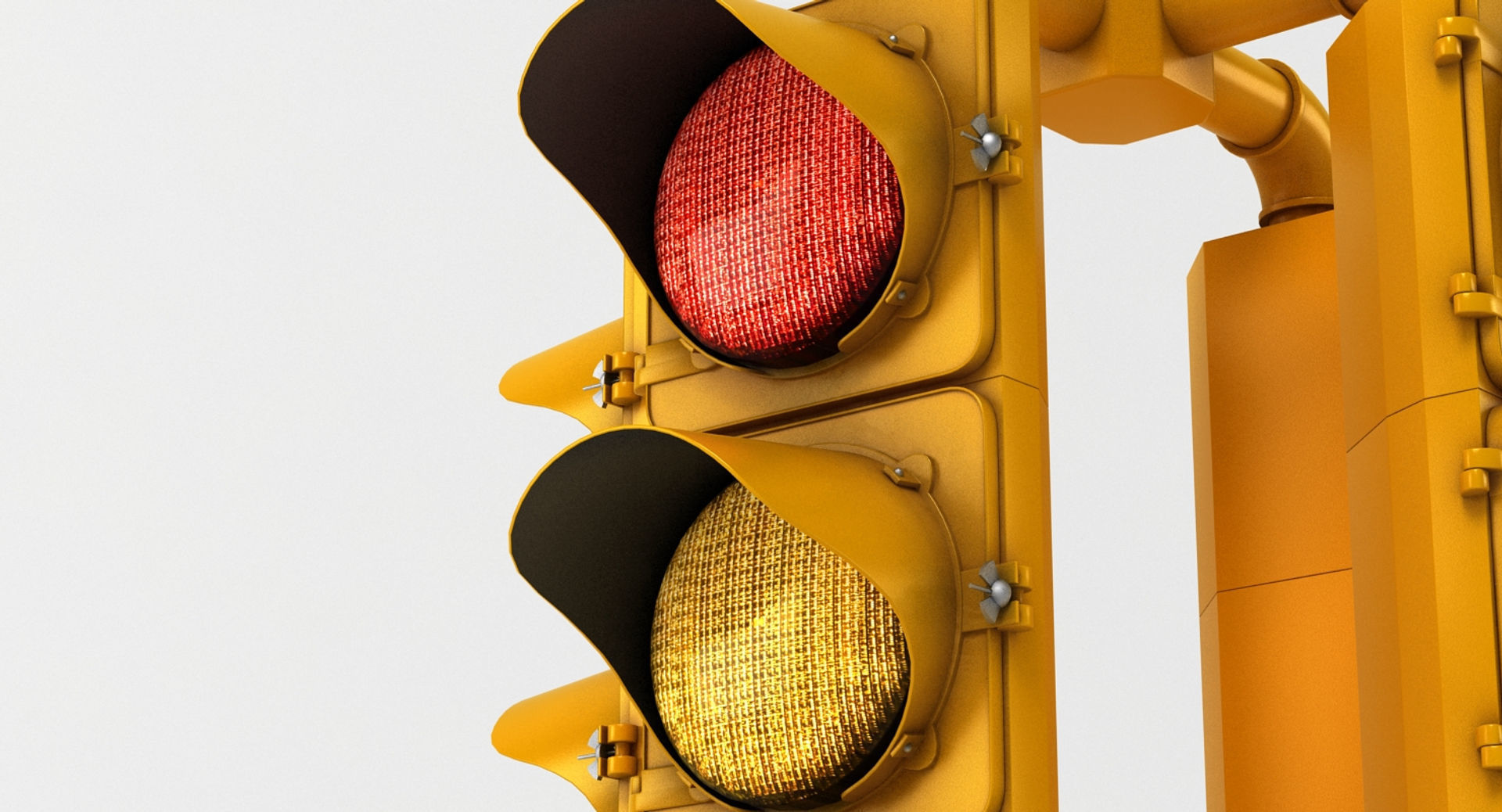Hanging Traffic Light 3D model_1