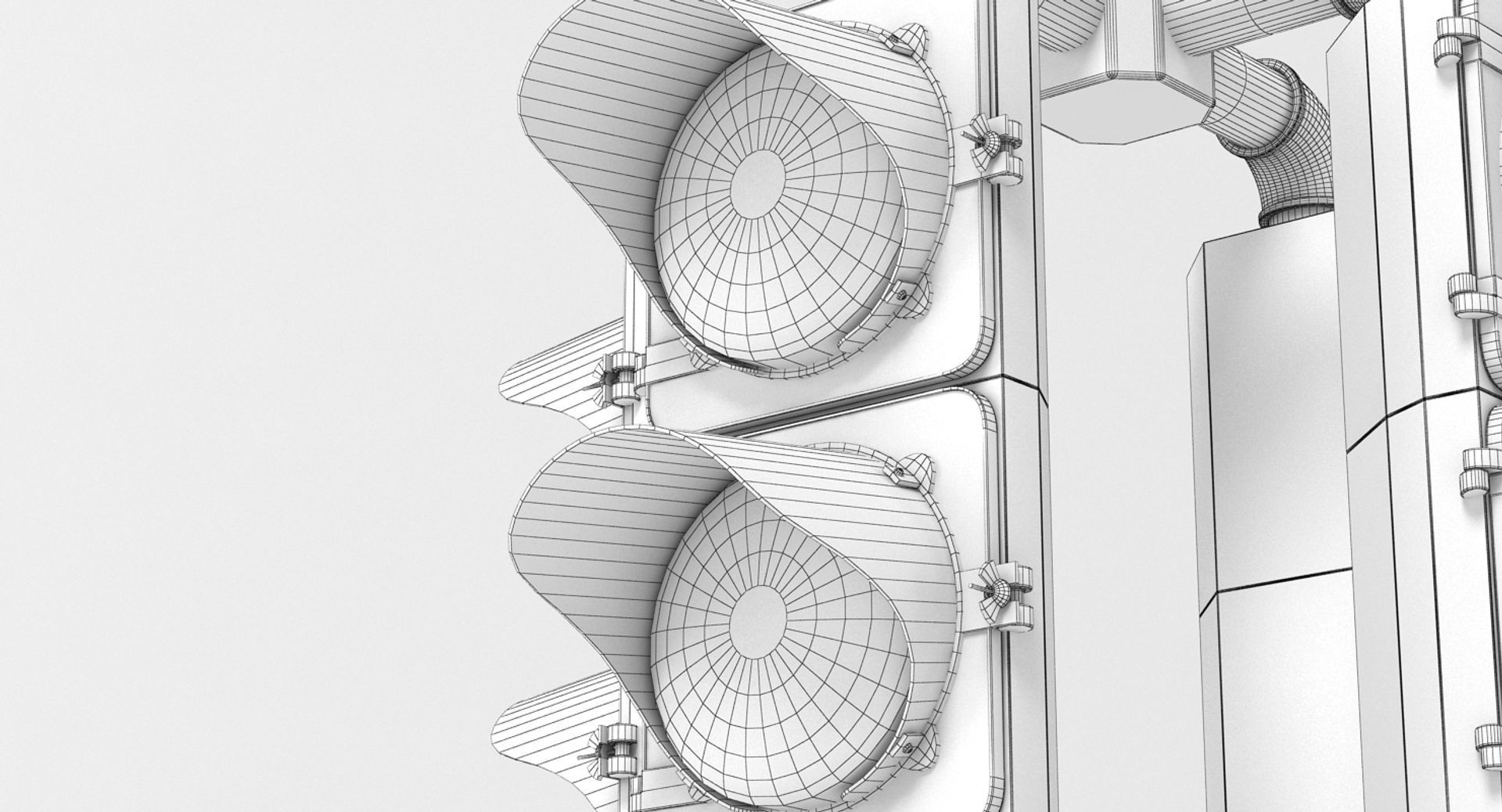Hanging Traffic Light 3D model_4
