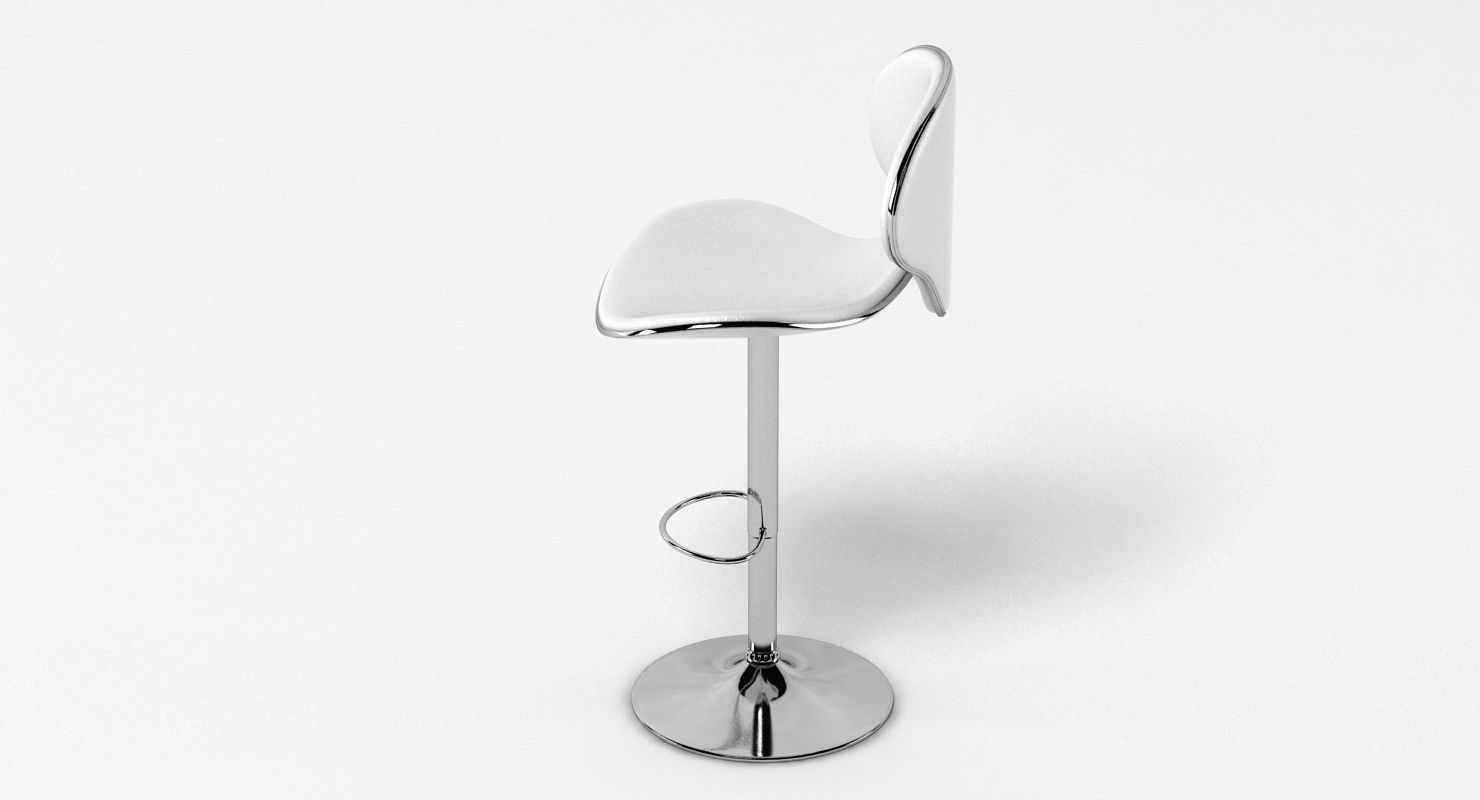 LexMod Saddleback Fly Bar Stool 3D model_6
