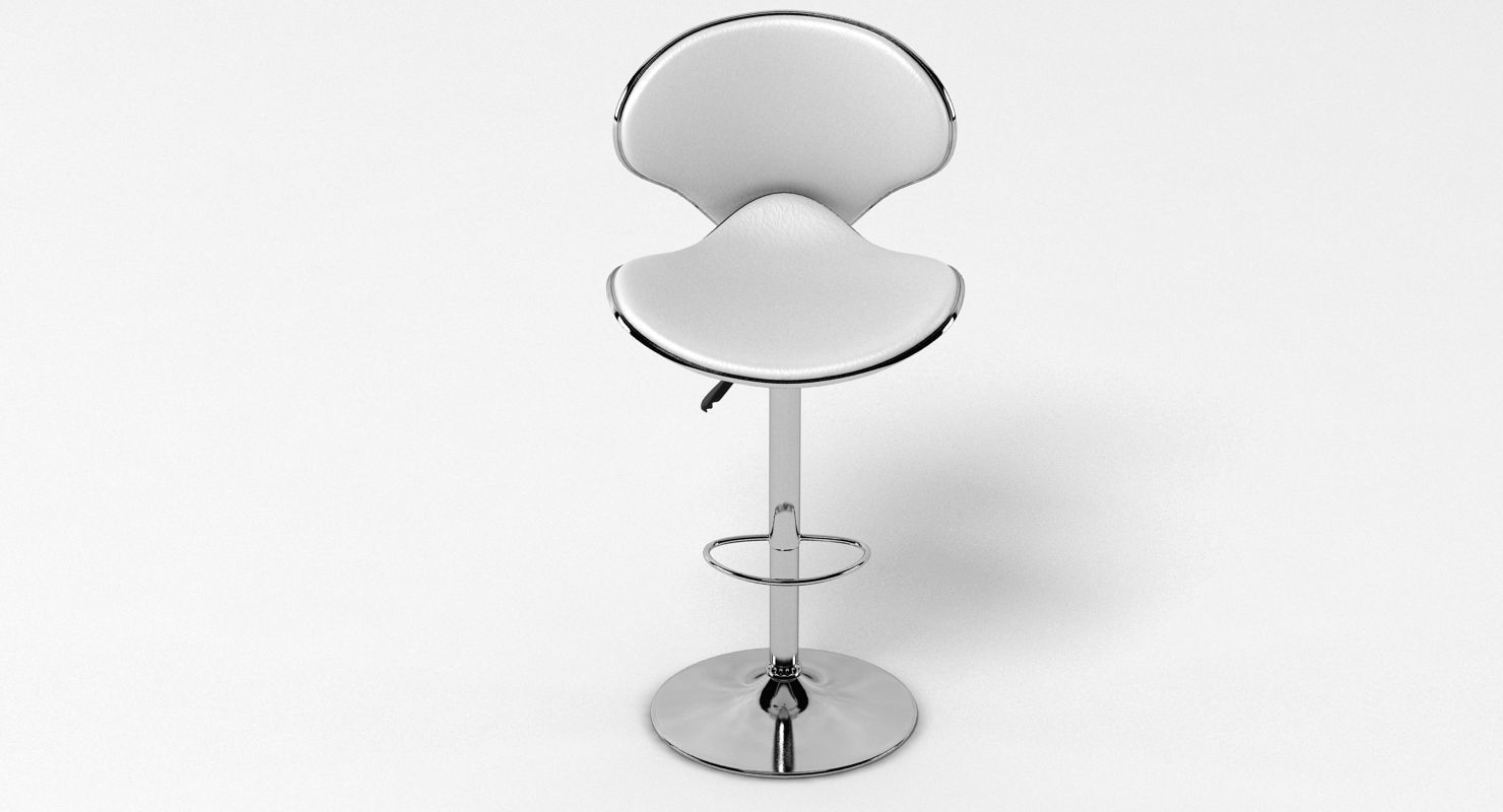 LexMod Saddleback Fly Bar Stool 3D model_4