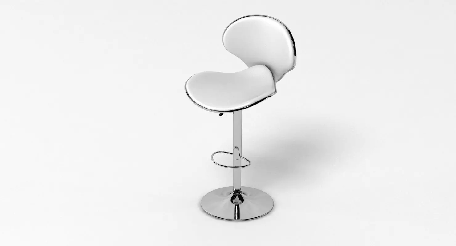LexMod Saddleback Fly Bar Stool 3D model_0