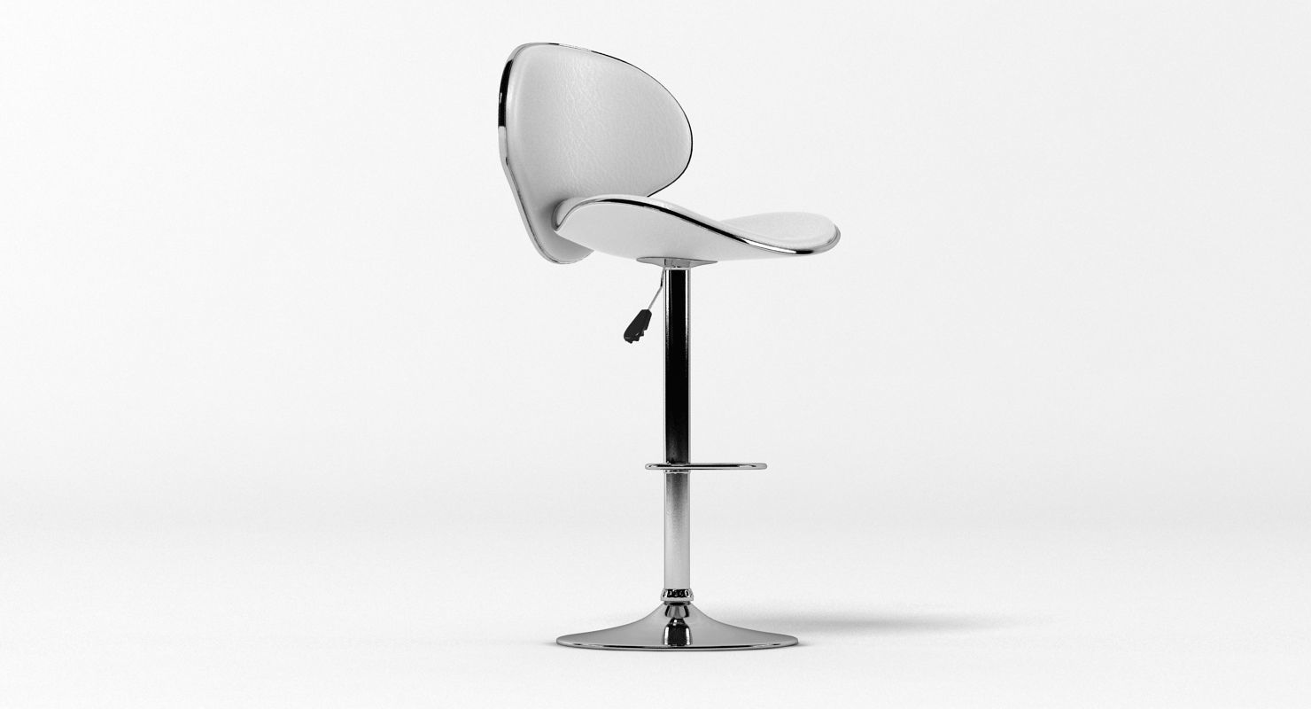 LexMod Saddleback Fly Bar Stool 3D model_3