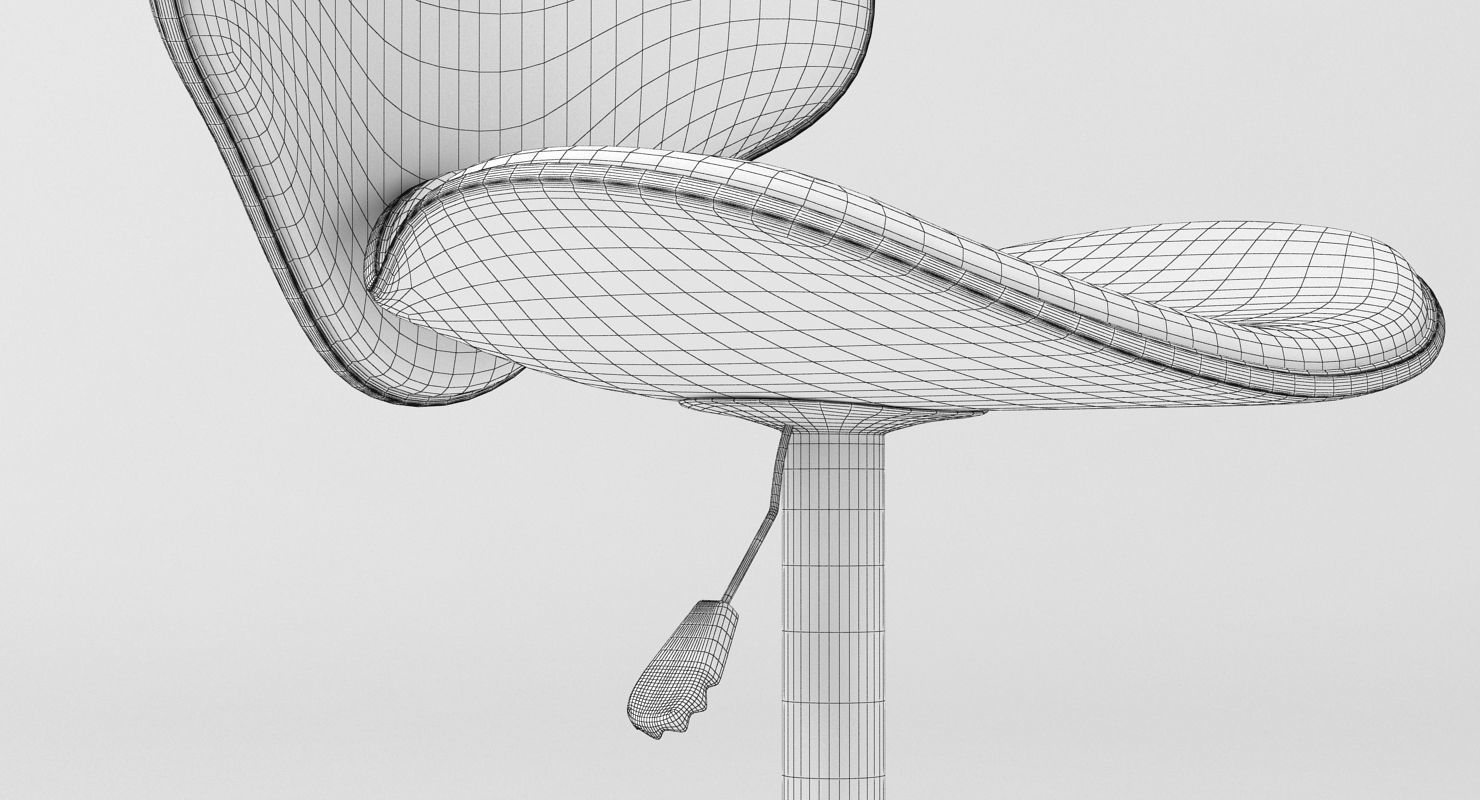 LexMod Saddleback Fly Bar Stool 3D model_2