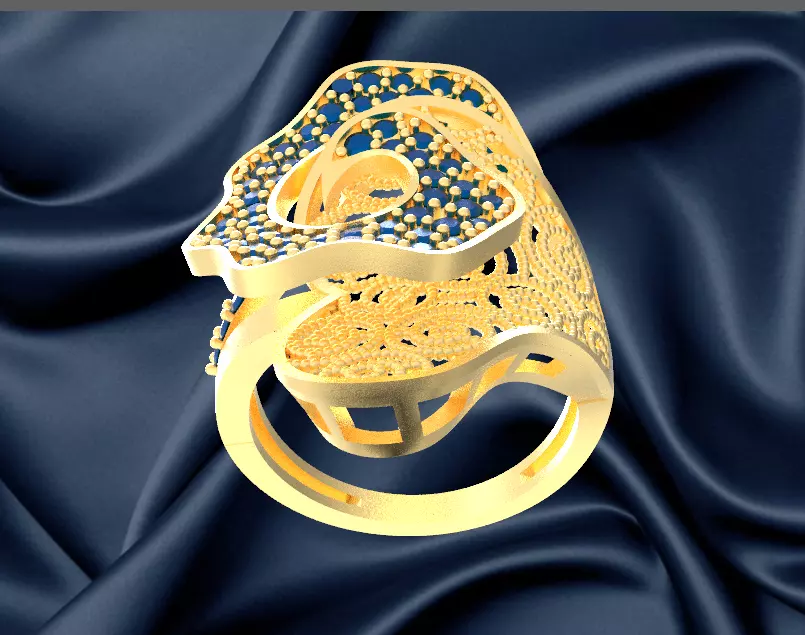ring 18k 3D print model_0