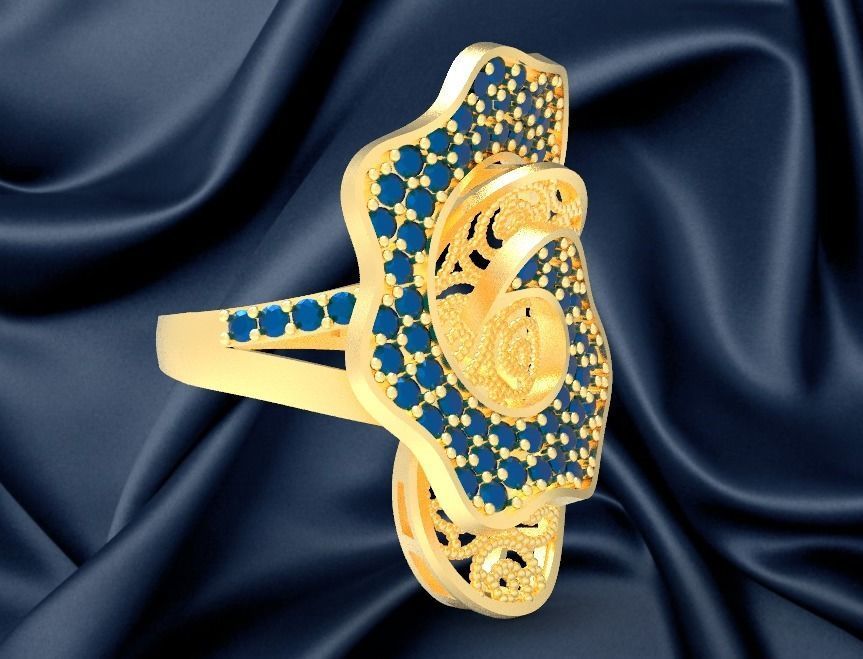 ring 18k 3D print model_1