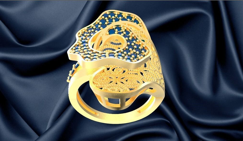 ring 18k 3D print model_2