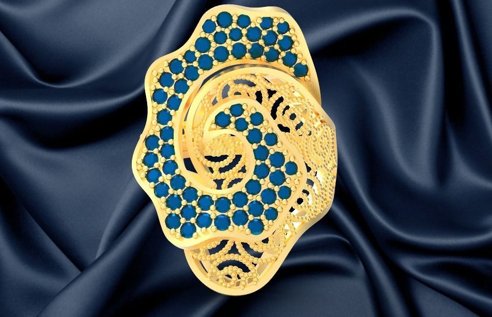 ring 18k 3D print model_3