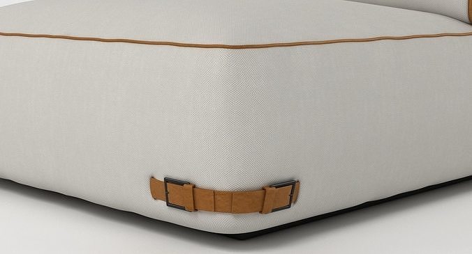 Fendi Soho Sofa 2 3D model 5