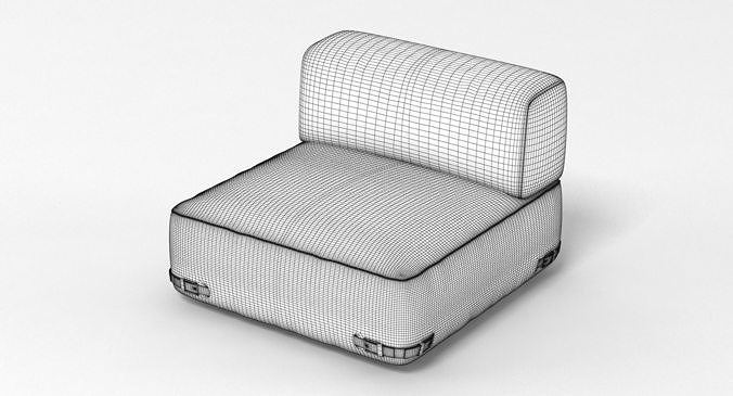 Fendi Soho Sofa 2 3D model 7