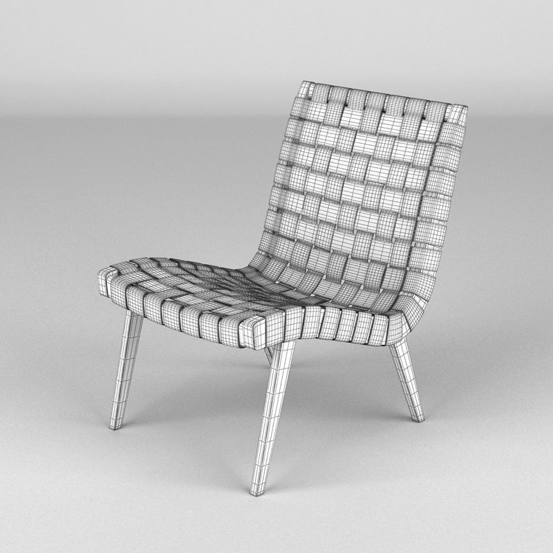 Jens Risom Knoll Chair 3D model CGTrader