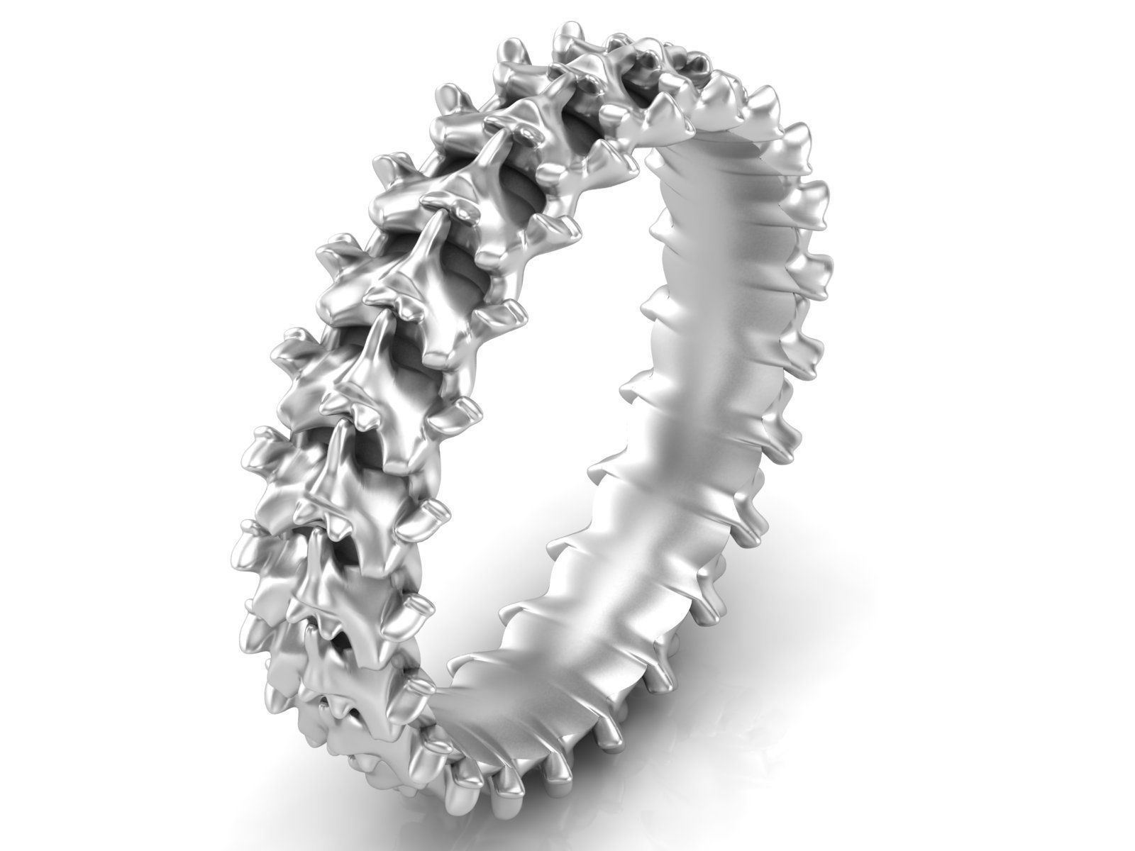 Spine Ring 6 mm Length 3D print model_4