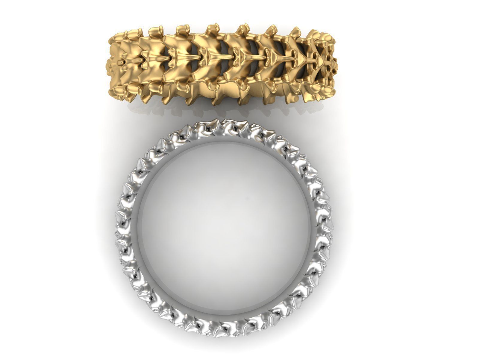Spine Ring 6 mm Length 3D print model_5