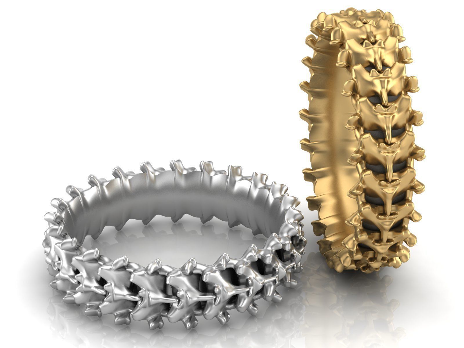 Spine Ring 6 mm Length 3D print model_6