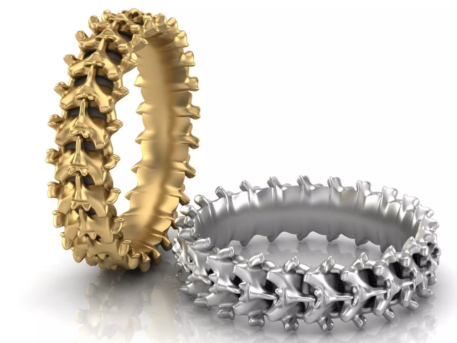 Spine Ring 6 mm Length 3D print model_0